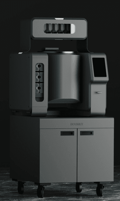 BOTINKIT OMNI commercial cooking robot installed in a kitchen